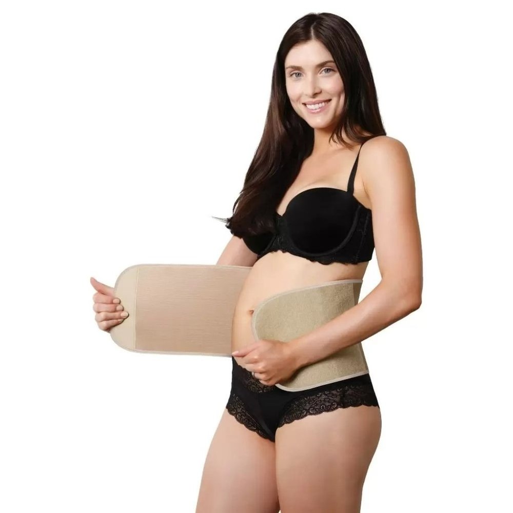 Postpartum Maternity Belly Wrap - Belly Bandit Basics by Belly Bandit Nude Large